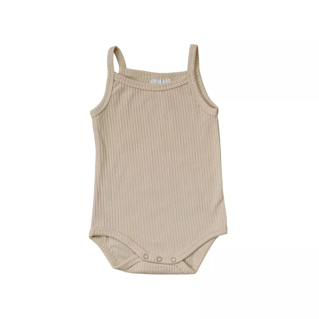 Ribbed Tank Bodysuit | Vanilla