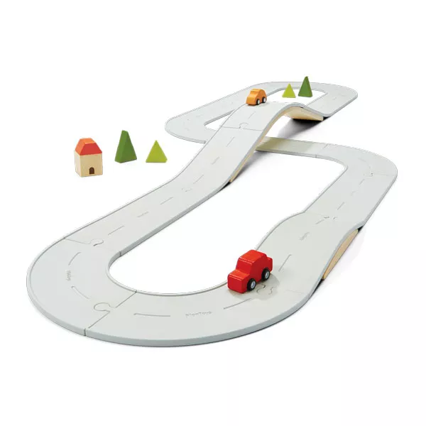 Rubber Road & Rail Set LARGE(Plan Toys)