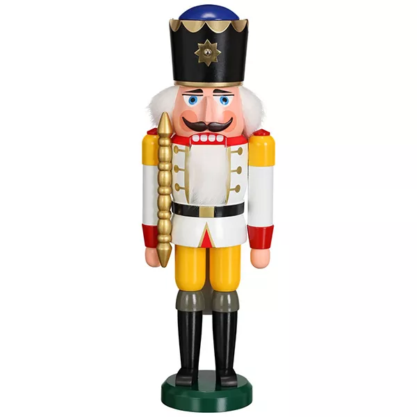 Seiffener Nutcracker King White