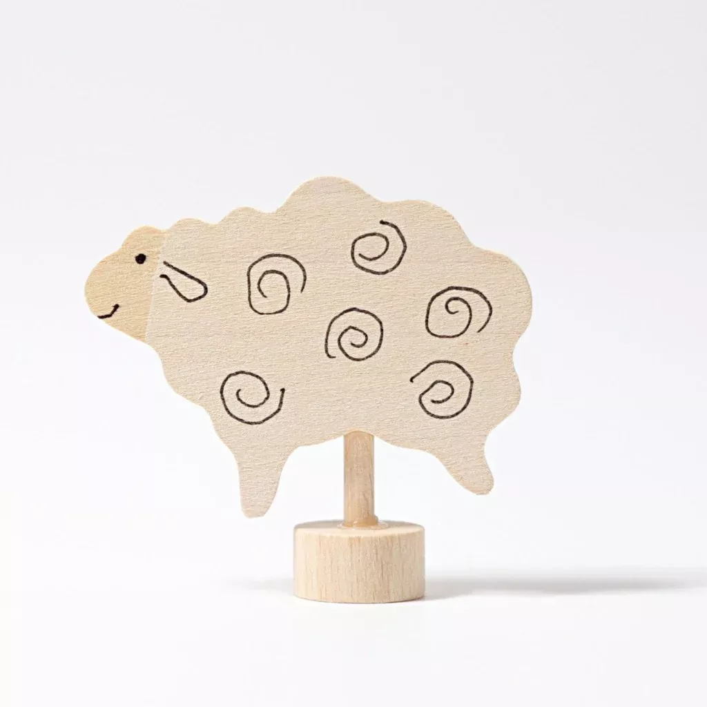 Sheep birthday ring ornament