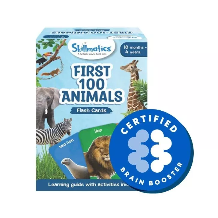 Skillmatics' First 100 Animals Flash Cards