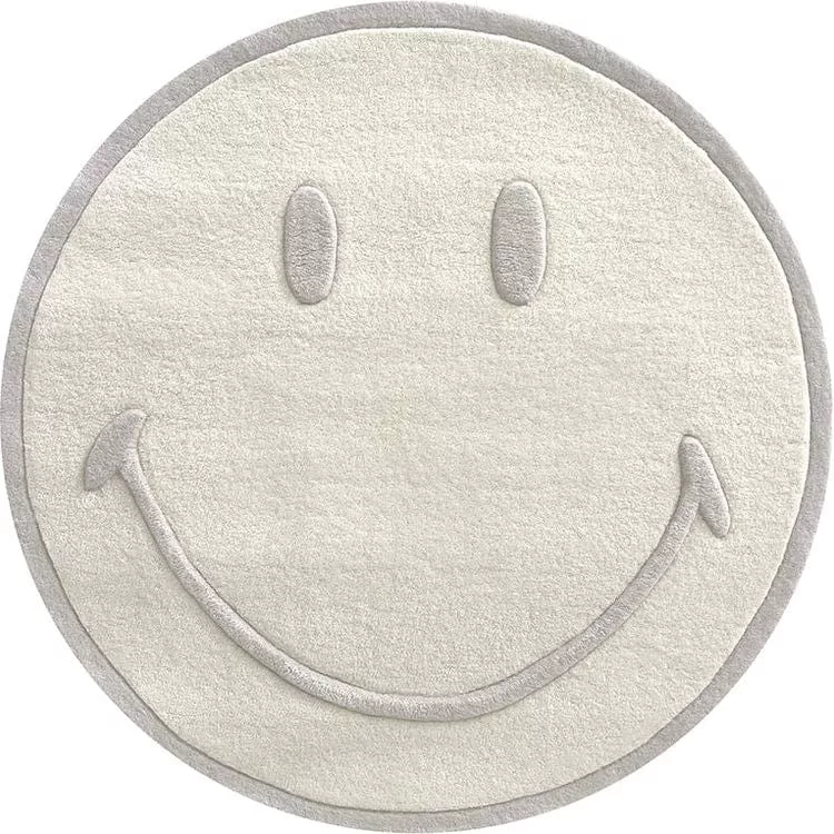 Smiley Rug - White - Small