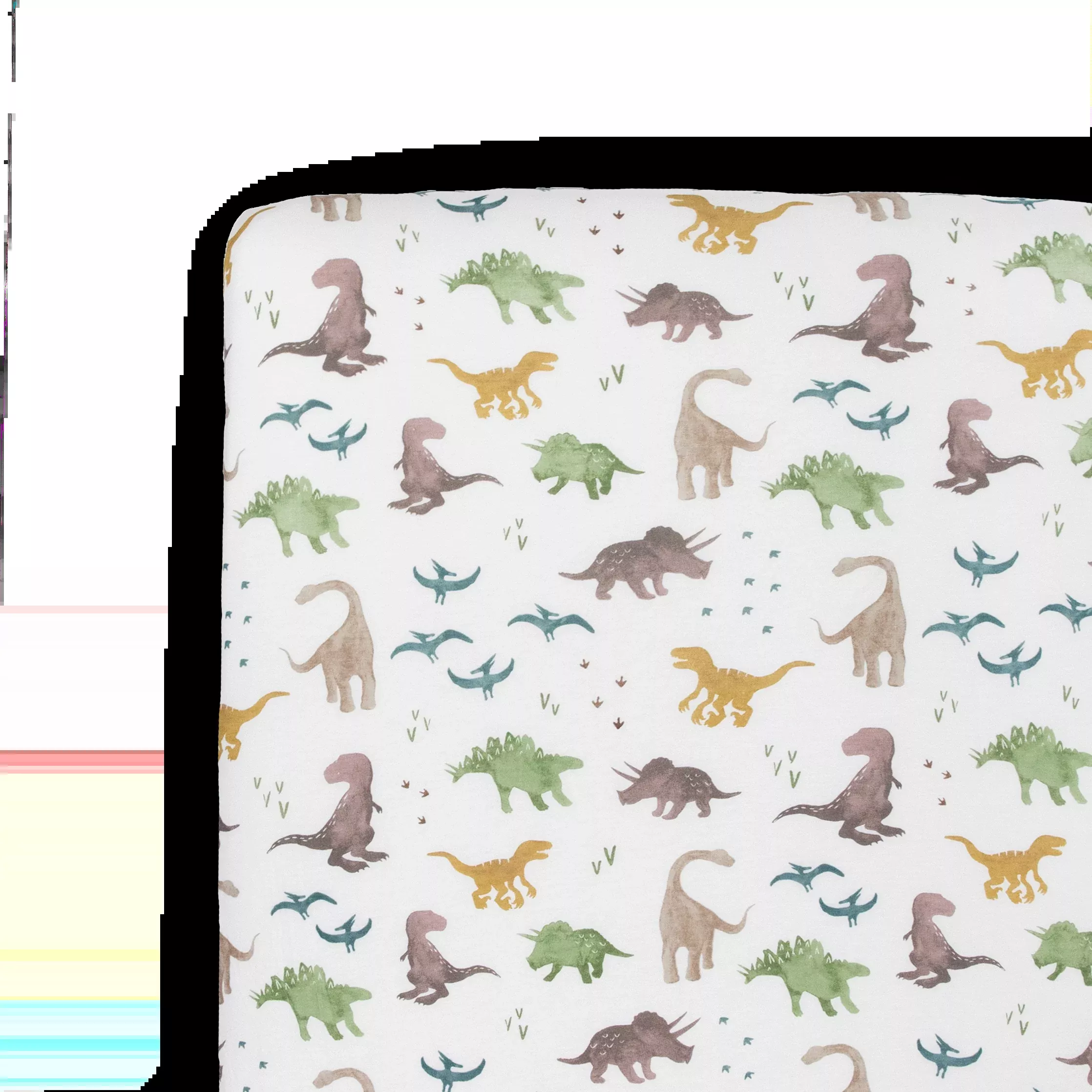 Stretch Knit Crib Sheet - Dino Pals