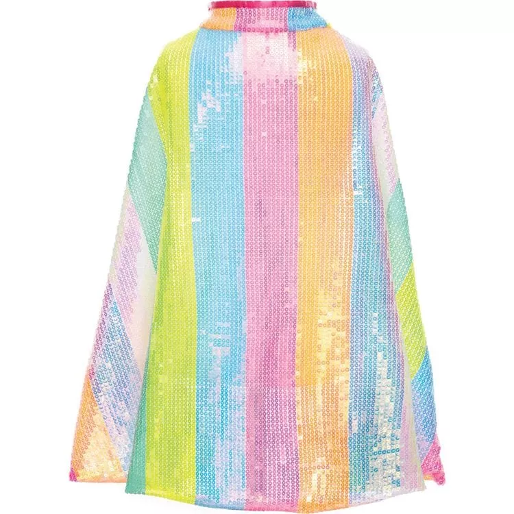 Stripy Sequin Cape -Size 4-6 Years