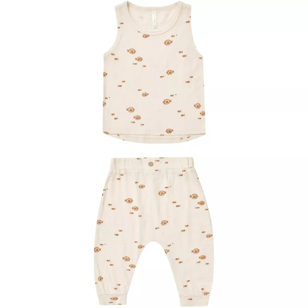 Tank and Slouch Pant Set | Fish