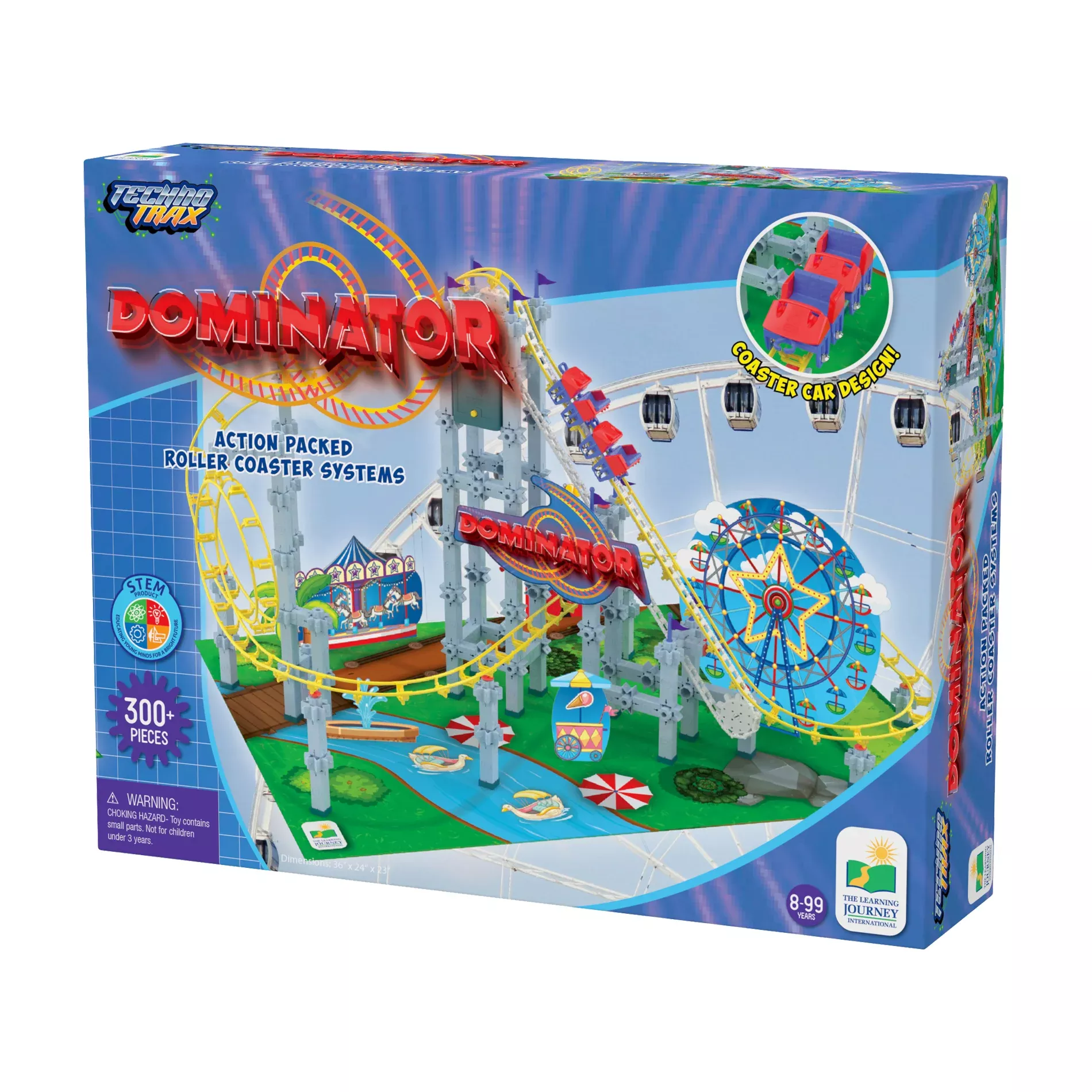 Techno Trax Dominator Roller Coaster Building Set - 346 Pieces