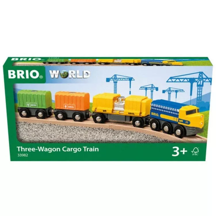 Three Wagon Cargo Train