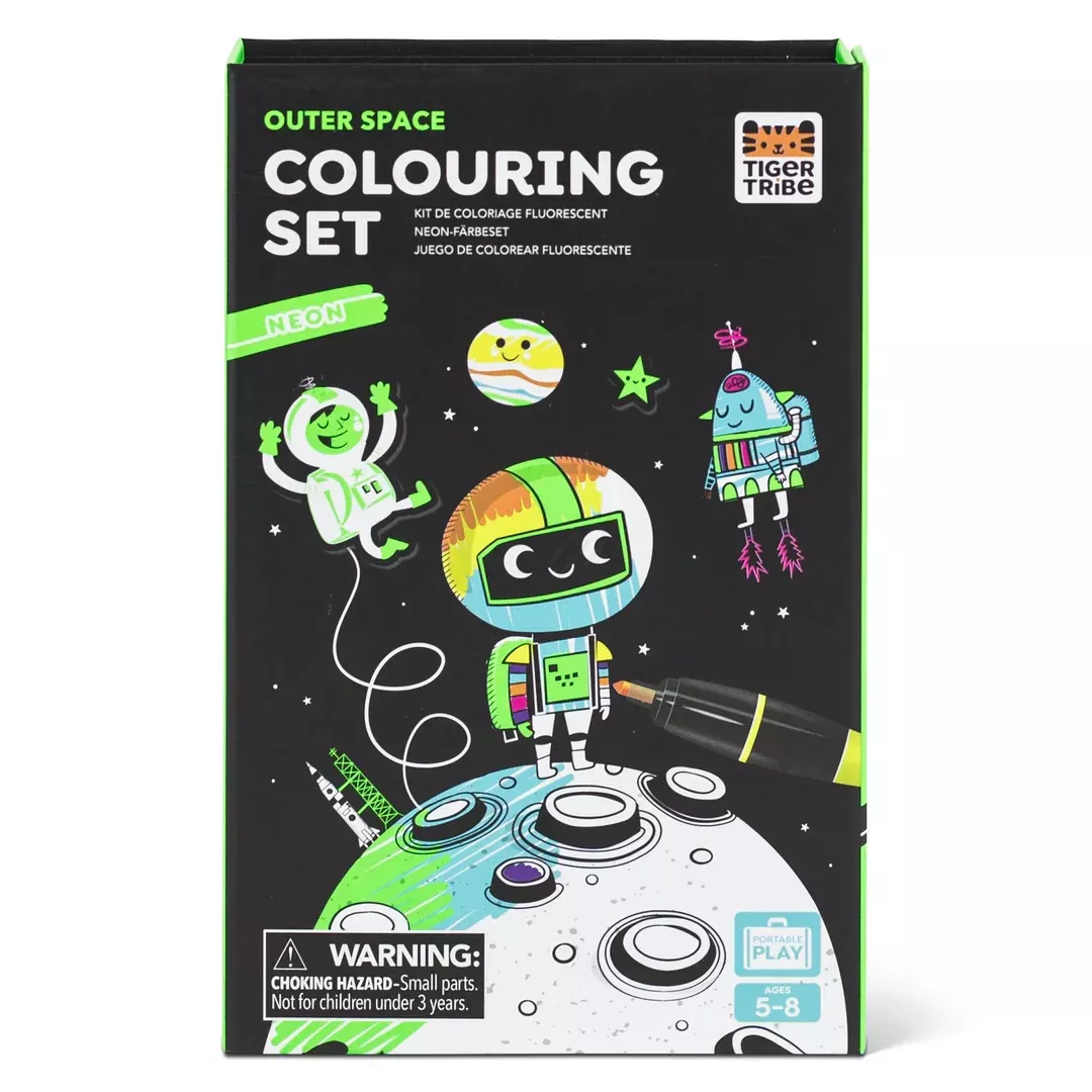 Tiger Tribe - Colouring Set Neon Outer Space
