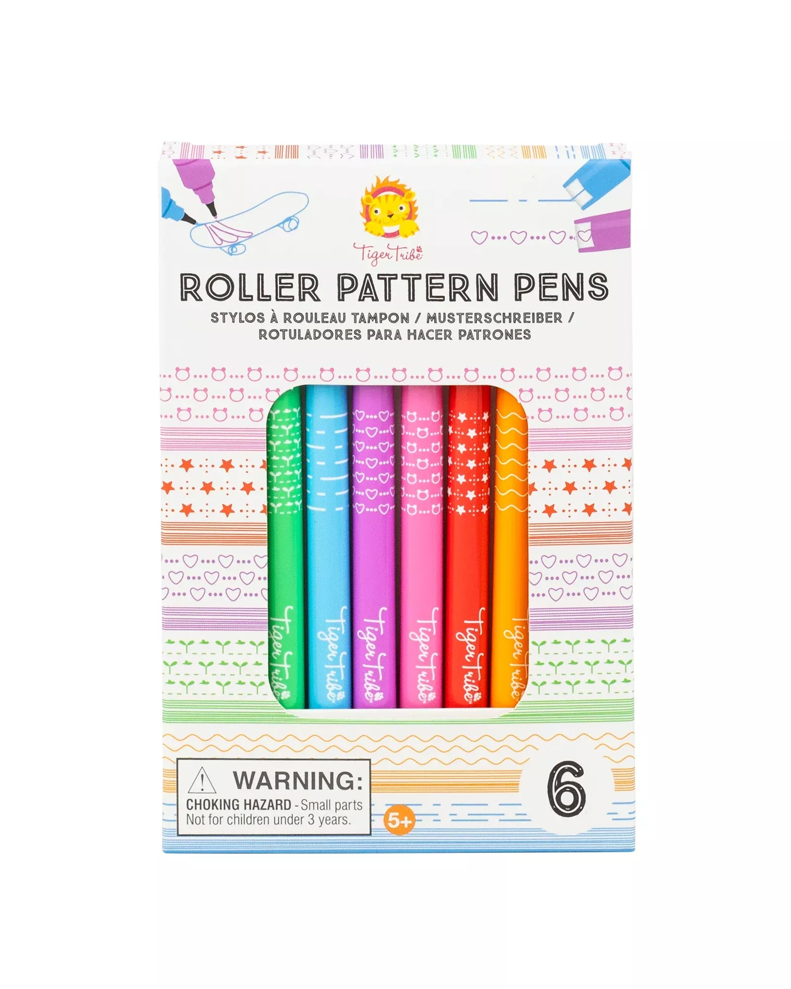 Tiger Tribe Roller Pattern Pens