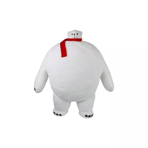 Tiny Headed Polar Pip 15 Inch Bear with Red Scarf