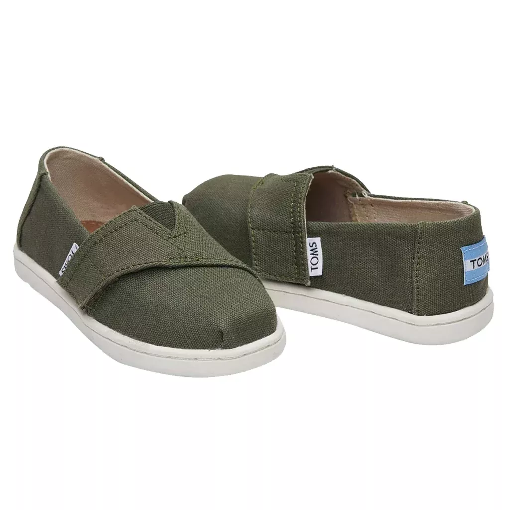 Tiny TOMS Classic Canvas Shoes | Pine