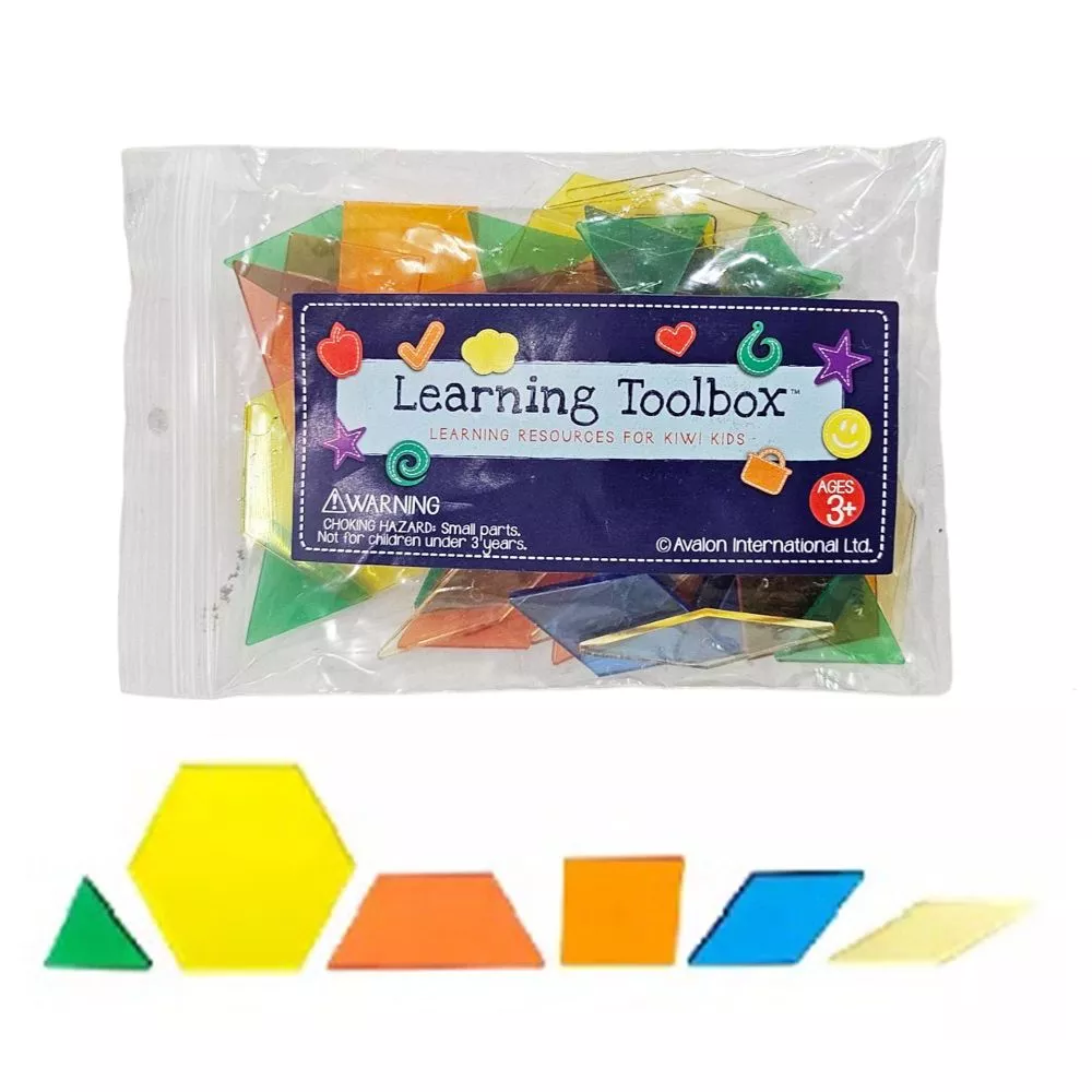 Transparent Pattern Blocks 49pc