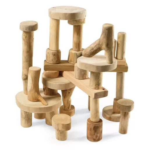 Tree Blocks Without Bark - 36 Pieces