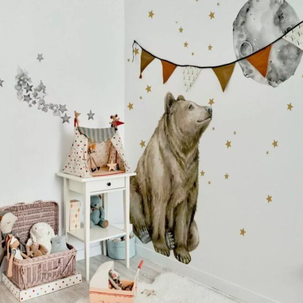Wall sticker Mr. Bear Good Night
