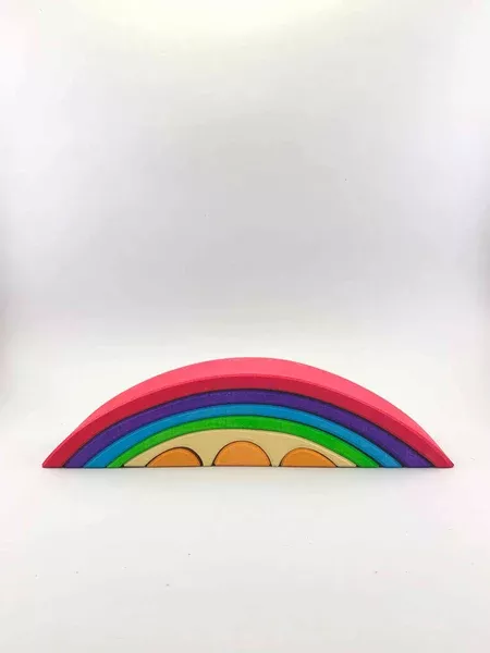 Wooden Bridge Stacking Toy