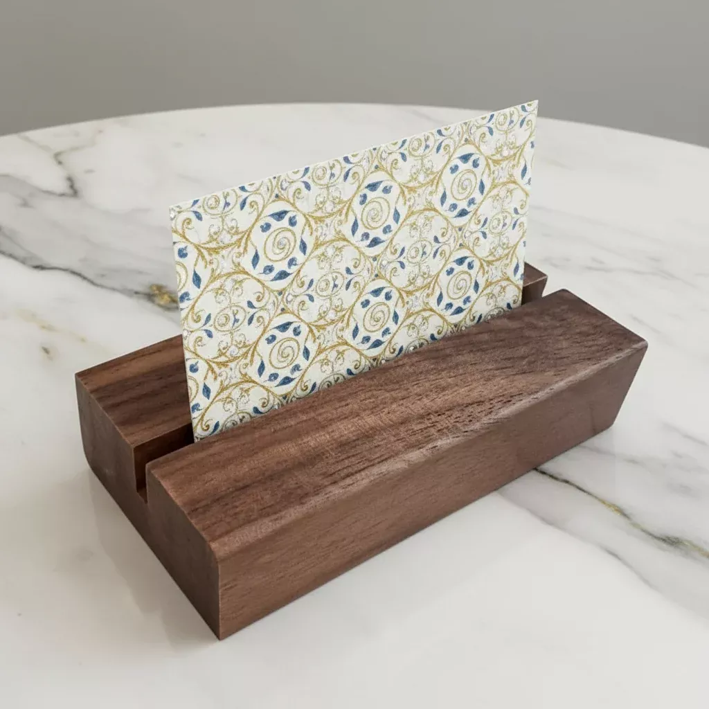 Wooden Card Holder