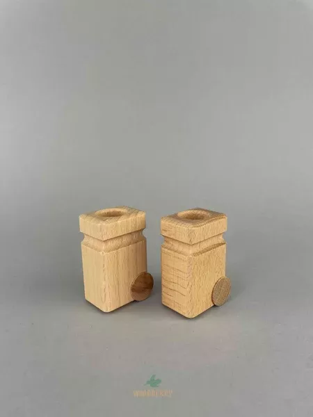 Wooden Garbage Cans 2 pcs