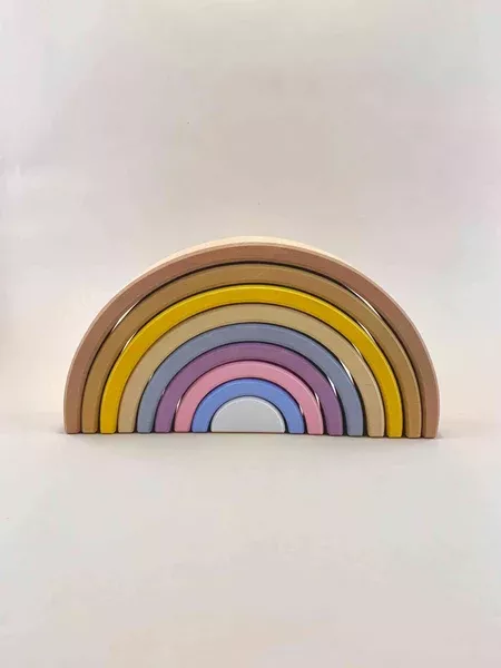 Wooden Rainbow Desert Sand Arch Stacker