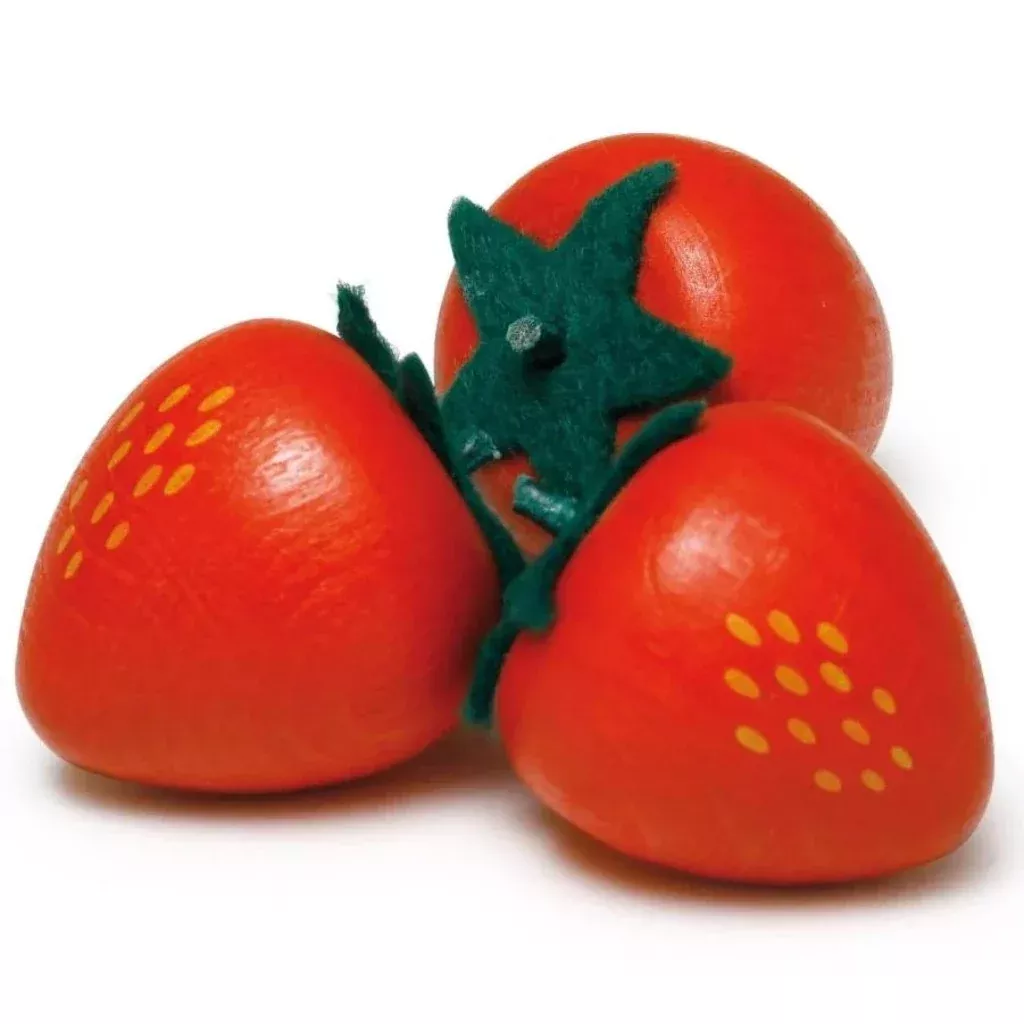 Wooden strawberry