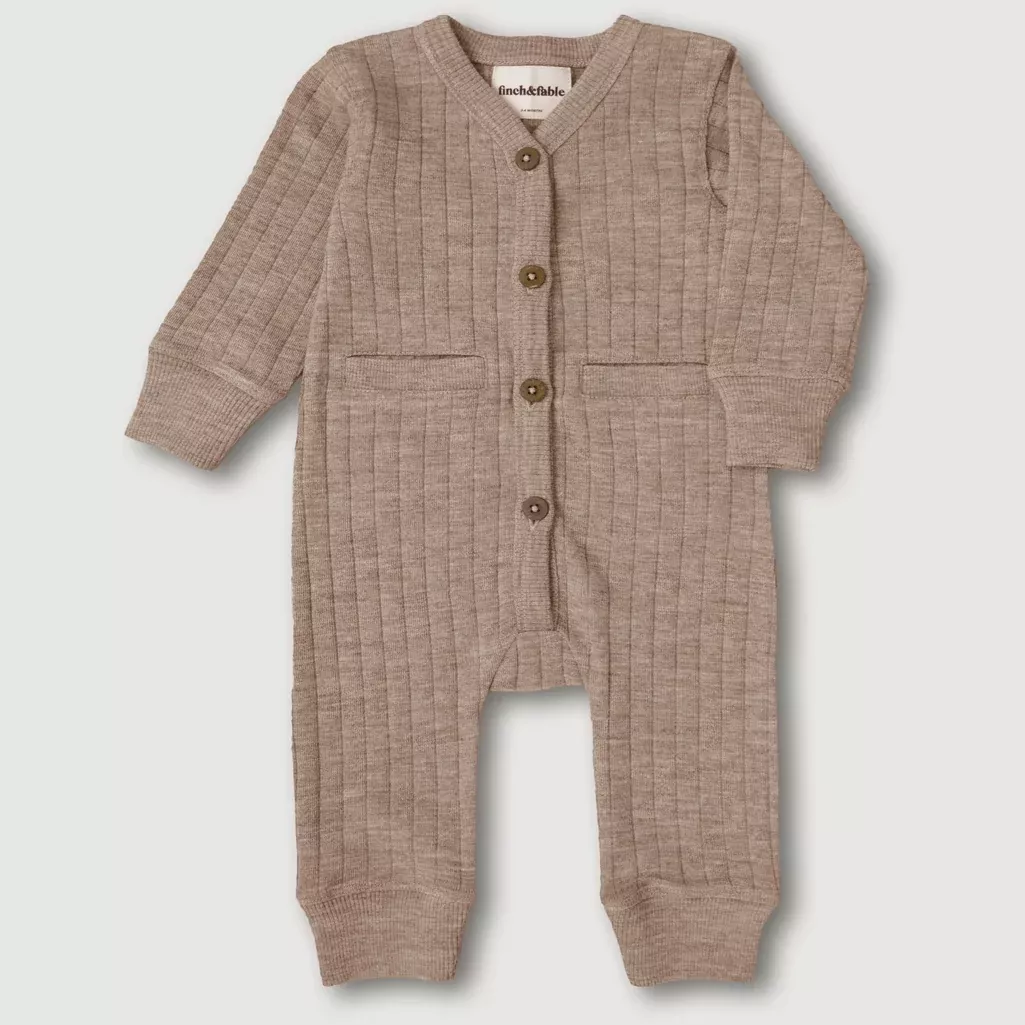 Wool Rib Playsuit