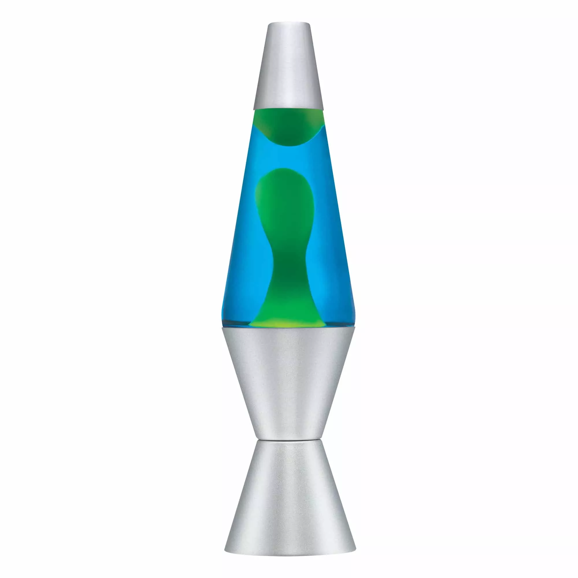 Yellow Blue Silver LAVA Lamp 14.5