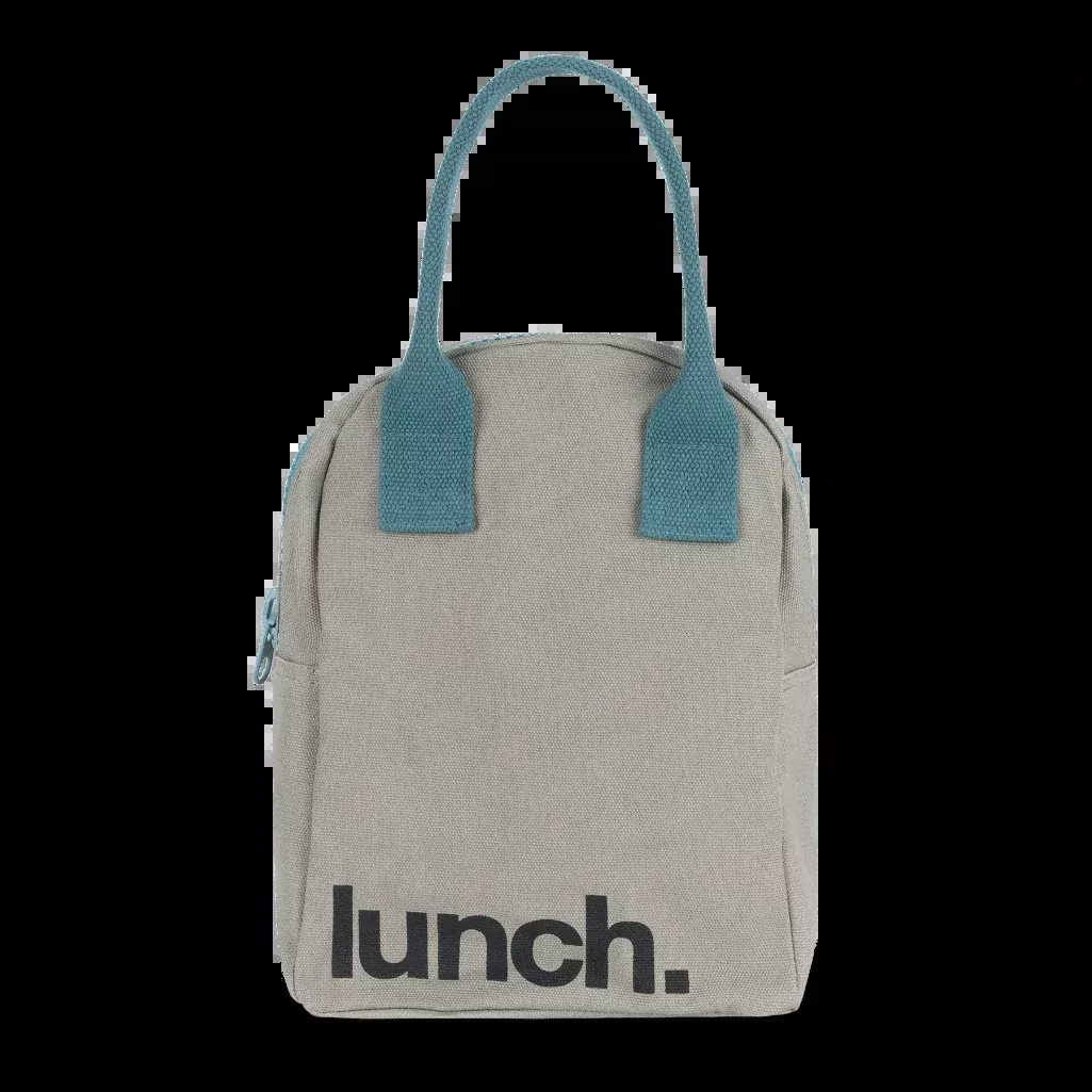Zippered Lunch Bag | Grey/Midnight